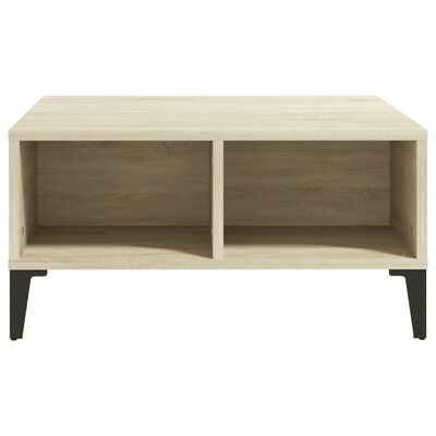 vidaXL Coffee Table Sonoma Oak 60x60x30 cm Engineered Wood