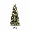 vidaXL Artificial Christmas Tree with 300 LEDs with Stand Green 180 cm