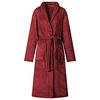 vidaXL Bathrobe without Hood Bordeaux Red XXXL Flannel