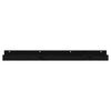 vidaXL Wall Shelves 2 pcs Black 110x12x9 cm Solid Wood Pine