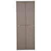 vidaXL Garden Storage Cabinet Brown 65x45x172 cm PP Wood Look