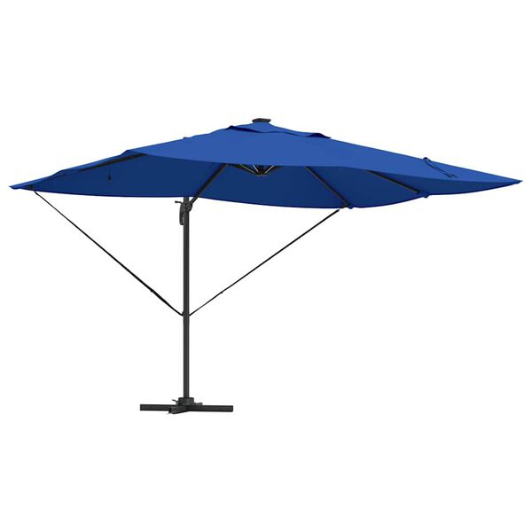 vidaXL Umbrella Azurblau 352 x 251 x 265 cm Polyester and Aluminium
