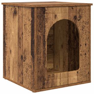 vidaXL Cat House Old Wood 53 x 52 x 62 cm Engineered Wood
