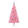 vidaXL Christmas Tree with 150 LEDs with Stand Pink 150 cm PVC