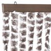 vidaXL Fly Curtain Taupe and White 90x200 cm Chenille