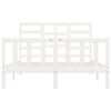 vidaXL Bed Frame without Mattress White 120x200 cm Solid Wood Pine