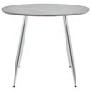 vidaXL Dining Table Concrete and Silver 90x73.5 cm MDF
