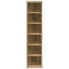 vidaXL CD Cabinet Artisan Oak 21x20x88 cm Engineered Wood
