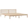 vidaXL Bookcase Bed without Mattress 180x200 cm Super King Solid Wood Pine
