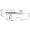 3103484 vidaXL Bed Frame without Mattress with Drawers White 90x200 cm (815030+814985)