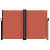 vidaXL Retractable Side Awning Terracotta 160x1200 cm