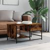 vidaXL Coffee Table Smoked Oak 85.5x51x45 cm Engineered Wood