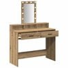 vidaXL Dressing Table Brown 100 x 41 x 140 cm Engineered Wood