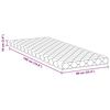 vidaXL Mattress White 90 x 190 cm PU Foam