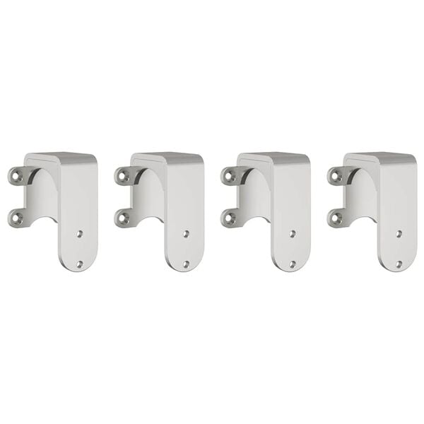 vidaXL Sliding Door Hardware Kit 366 cm Stainless Steel Silver