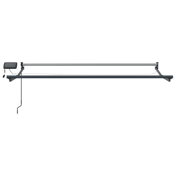 vidaXL Electric Retractable Awning Frame Anthracite 4 x 3 m Aluminium
