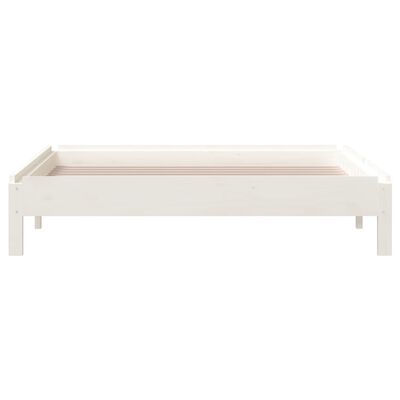 vidaXL Stack Bed White 80x200 cm Solid Wood Pine
