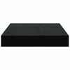 vidaXL Floating Wall Shelves 4 pcs High Gloss Black 23x23.5x3.8 cm MDF