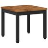 vidaXL Coffee Table Natural and Black 40 x 40.5 x 36 cm