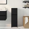 vidaXL Bathroom Cabinet Black Oak 30 x 30 x 95 cm Engineered Wood