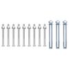 vidaXL Support Brackets for Fence Post 3 pcs Galvanised Steel