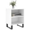 vidaXL Bedside Cabinets 2 pcs High Gloss White 40x30x50 cm Engineered Wood