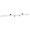 vidaXL Sliding Door Hardware Kit 152.4 cm Steel White