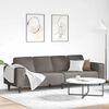 vidaXL Sofa with Cushion Light Grey 250 x 77 x 76 cm Corduroy Fabric