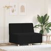 vidaXL Modular Sofa Unit Armless 2 pcs Black 55 x 74 x 82 cm