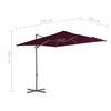 vidaXL Cantilever Garden Parasol with Steel Pole Bordeaux Red 250x250 cm