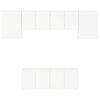 vidaXL 6 Piece TV Wall Units White Engineered Wood