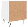 vidaXL Bedside Cabinet White 40x35x47.5 cm Engineered Wood