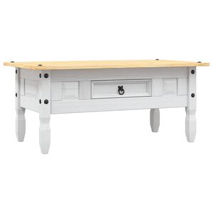 vidaXL Coffee Table Mexican Pine Corona Range White 100x55x44 cm