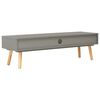 vidaXL TV Cabinet Grey 120x35x35 cm Solid Pinewood