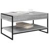 vidaXL Coffee Table Grey Sonoma 80 x 50 x 40 cm Engineered Wood