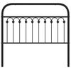 vidaXL Metal Replace Headboard Black 107 cm
