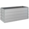 vidaXL Garden Raised Bed | Silver | Galvanized Steel | 100 x 40 x 45 cm