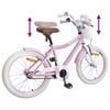 vidaXL Kids Bike 20'' for 6-11 Years Old Light Pink