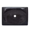 vidaXL Sink Black 50x35x10 cm Marble
