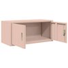 vidaXL Storage Cabinet Pink 90 x 40 x 40 cm Steel