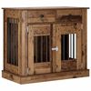 vidaXL Dog Crate Furniture Old Wood 90 x 47.5 x 80 cm Engineered Wood