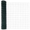 vidaXL Euro Fence Green 1.4 x 10 m PVC-coated iron