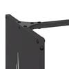 vidaXL Firewood Rack Black 40x30x80 cm Cold-rolled steel