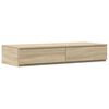 vidaXL Bed Drawers Sonoma Oak 80 x 36.5 x 16.5 cm Engineered Wood