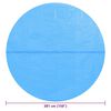 vidaXL Floating Round PE Solar Pool Film 381 cm Blue
