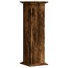 vidaXL Plant Stand Smoked Oak 33x33x100 cm Engineered Wood