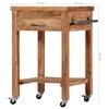 vidaXL Kitchen Trolley 58x58x89 cm Solid Acacia Wood