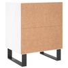 vidaXL Bedside Cabinets 2 pcs High Gloss White 40x30x50 cm Engineered Wood