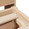 vidaXL Bed Frame without Mattress 140x200 cm Solid Wood Pine