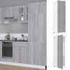 vidaXL Refrigerator Cabinet Lyon Grey Sonoma 60x57x207 cm Engineered Wood